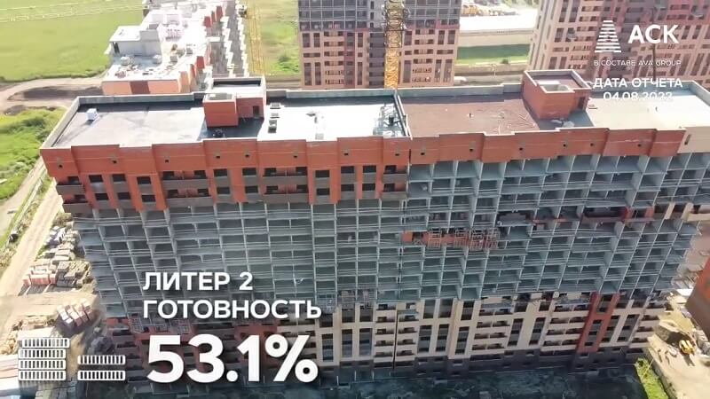 Фото отчет о ходе строительства ЖК Смородина август 2022 (2)