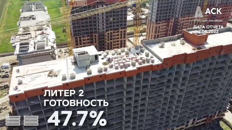 Фото хода строительства ЖК Смородина июнь 2022 (4)