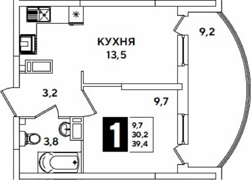 ЖК Самолет Краснодар купить квартиру 1 комнатную